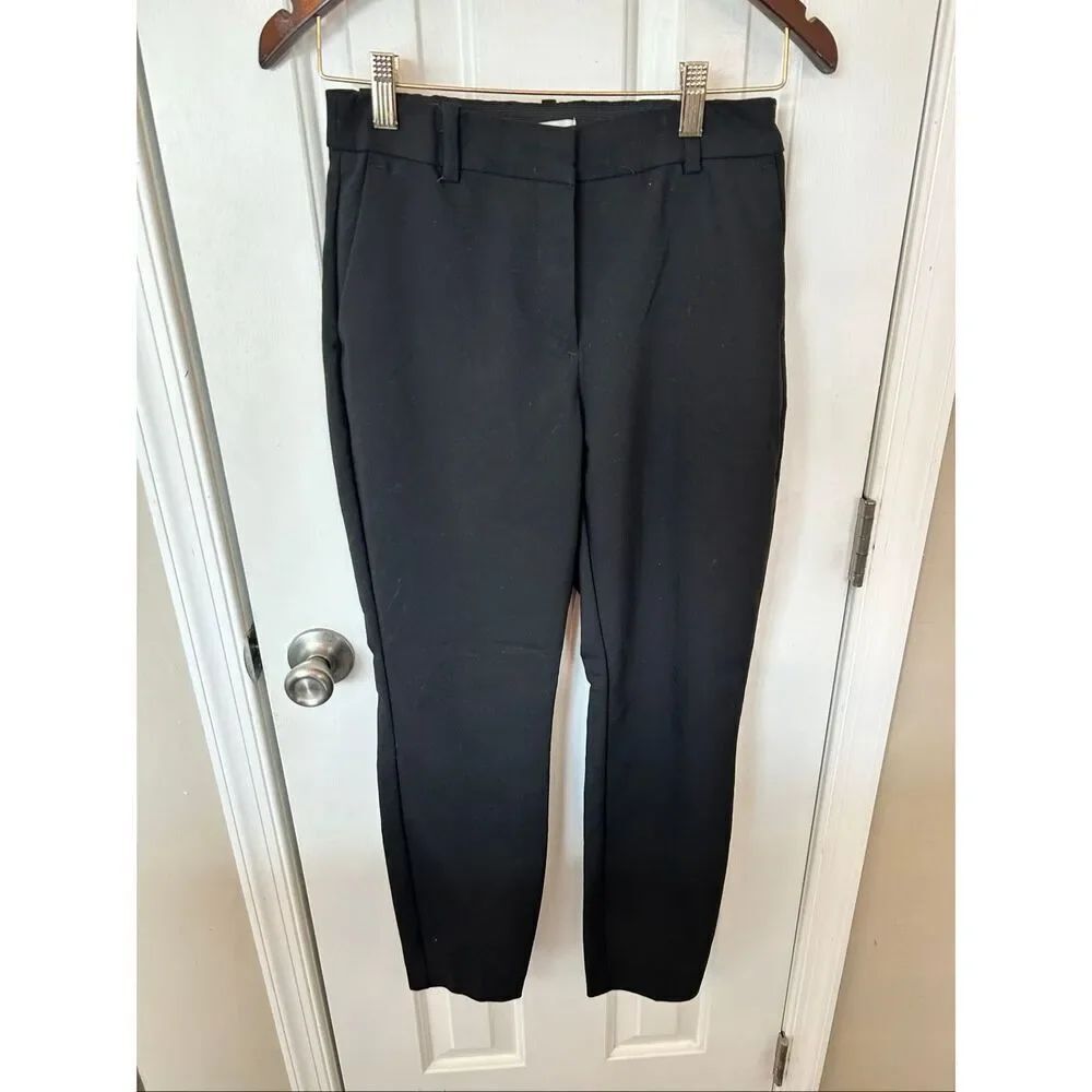 H&M black high waisted dress pants skinny size 6